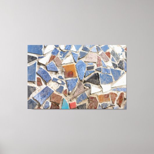 Wunderschönes Mosaik für die (Lein)Wand! Canvas Afdruk (Voorkant)