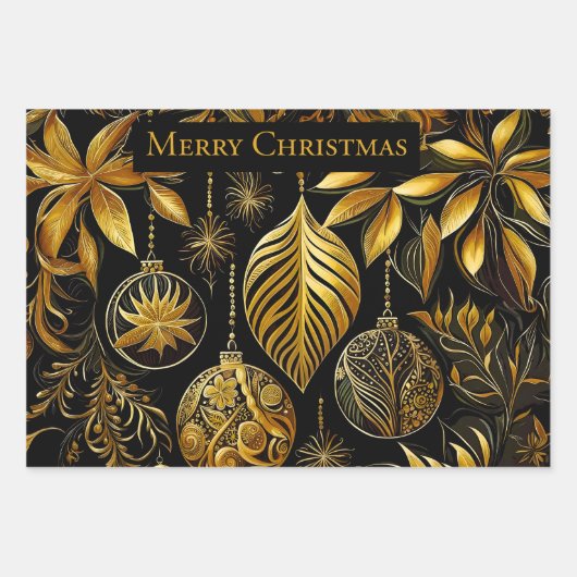 Wunderschönes Weihnachtspapier mit Weihnachtskugel Inpakpapier Vel (Voorkant 2)