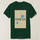 Wunderworld is online Blue flower edition MERCH T-shirt (Design voorkant)