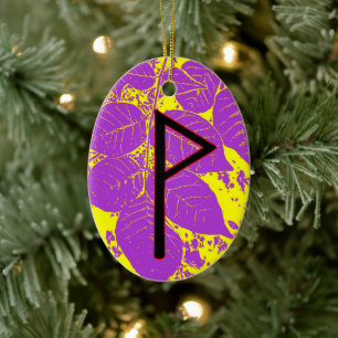 Wunjo Viking Rune Yule Ornament - Joy!
