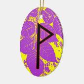Wunjo Viking Rune Yule Ornament - Joy! (Links)