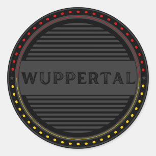 Wuppertal City Pride Embleem – Duitse identiteit Ronde Sticker