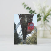 Wuppertal drijvende trein/Wuppertaler Schwebebahn Briefkaart (Staand voorkant)