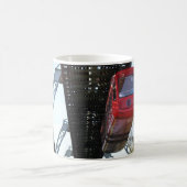 Wuppertal drijvende trein/Wuppertaler Schwebebahn Koffiemok (Center)