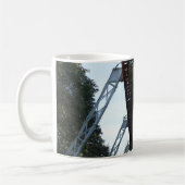 Wuppertal drijvende trein/Wuppertaler Schwebebahn Koffiemok (Links)