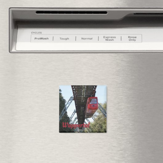 Wuppertal drijvende trein/Wuppertaler Schwebebahn Magneet (Insitu (Vaatwasser))