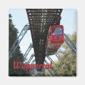 Wuppertal drijvende trein/Wuppertaler Schwebebahn Magneet (Voorkant)