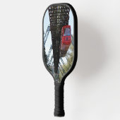 Wuppertal drijvende trein/Wuppertaler Schwebebahn Pickleball Paddle (Links)