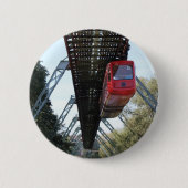 Wuppertal drijvende trein/Wuppertaler Schwebebahn Ronde Button 5,7 Cm (Voorkant)