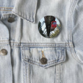 Wuppertal drijvende trein/Wuppertaler Schwebebahn Ronde Button 5,7 Cm (In situ)