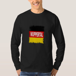 Wuppertal  Duitsland Met Duitse Vlag T-shirt