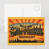 Wuppertal Duitsland Schwebebahn Briefkaart (Voorkant / Achterkant)