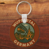 Wuppertal Duitsland Stad Kunst Sleutelhanger (Achterkant)