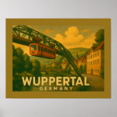 Wuppertal Duitsland Stads Kunst Poster (Voorkant)