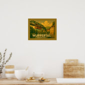 Wuppertal Duitsland Stads Kunst Poster (Keuken)