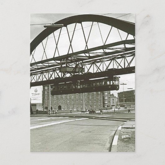  Wuppertal Floating Train Foto Briefkaart (Voorkant)