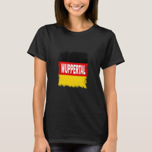 Wuppertal Germany met Duitse vlag T-shirt