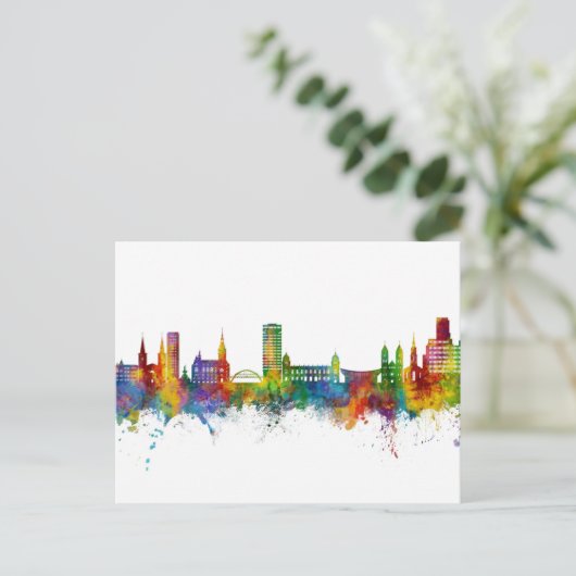 Wuppertal Germany Skyline Briefkaart (Staand voorkant)