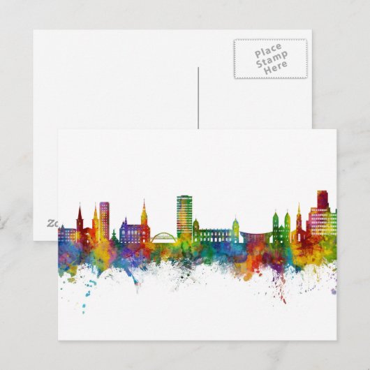 Wuppertal Germany Skyline Briefkaart (Voorkant / Achterkant)
