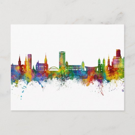 Wuppertal Germany Skyline Briefkaart (Voorkant)