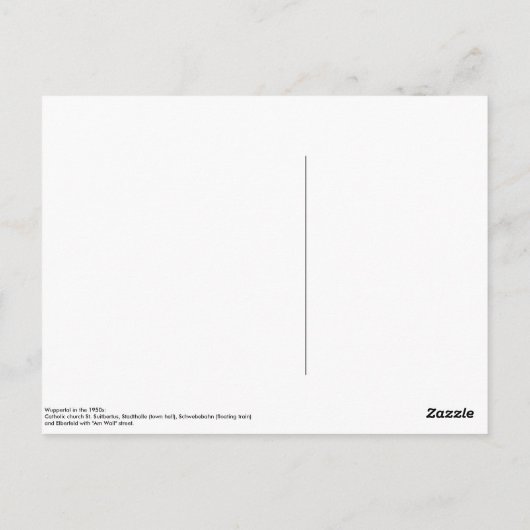  Wuppertal Photo Collage Briefkaart (Achterkant)