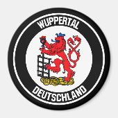 Wuppertal Round Emblem Magneet (Voorkant)