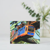 Wuppertal Schwebebahn in Elberfeld Briefkaart (Staand voorkant)