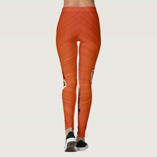 Würfel der Liebe mit Herzen Leggings (Achterkant)