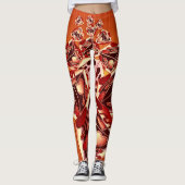 Würfel der Liebe mit Herzen Leggings (Voorkant)