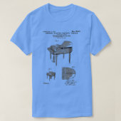 Wurlitzer Piano Patent Black (2) T-shirt (Design voorkant)