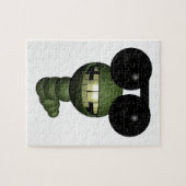 Wurm mit Sonnenbrille Legpuzzel (Horizontaal)