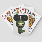 Wurm mit Sonnenbrille Speelkaarten (Achterkant)