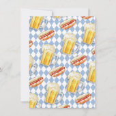 Wurst gedrag Oktoberfest Party Kaart (Achterkant)