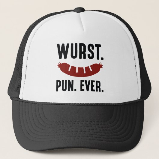 Wurst Pun Ever Trucker Pet (Voorkant)