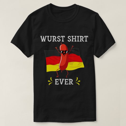Wurst Shirt Ever Funny Oktoberfest German Sause (Design voorkant)