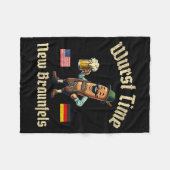 Wurst Tijd Wurst Feest Duits Bier Festival Nieuw B Fleece Deken (Voorkant (Horizontaal))