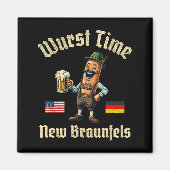 Wurst Time Wurst Fest German Beer Festival New Bra Magneet (Voorkant)