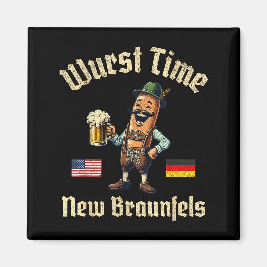 Wurst Time Wurst Fest German Beer Festival New Bra Magneet (Voorkant)