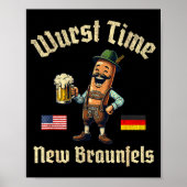 Wurst Time Wurst Fest German Beer Festival New Bra Poster (Voorkant)