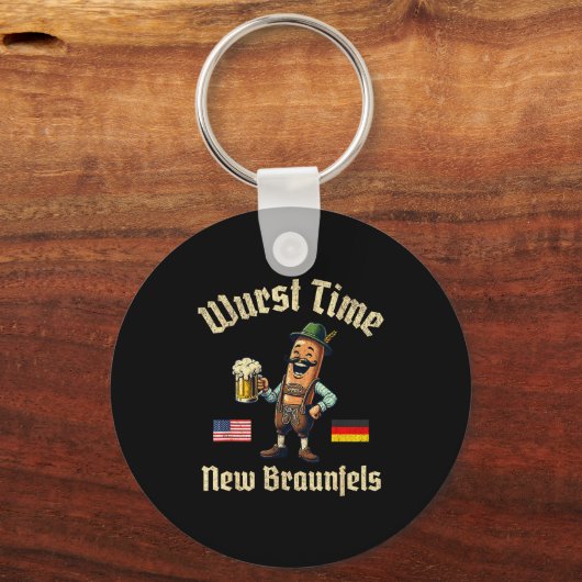 Wurst Time Wurst Fest German Beer Festival New Bra Sleutelhanger (Voorkant)