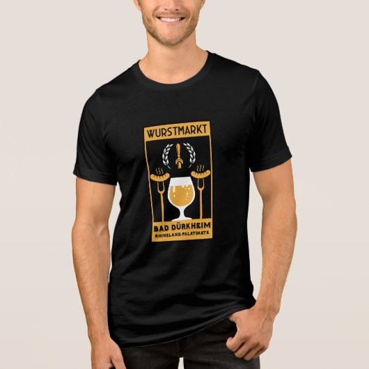 Wurstmarkt Bad Dürkheim Tri-Blend Shirt (Voorkant)