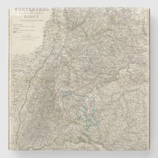 Wurtemberg, Baden Stenen Onderzetter (Voorkant)
