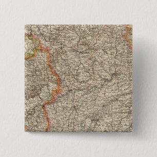Wurtemberg, Beieren Vierkante Button 5,1 Cm