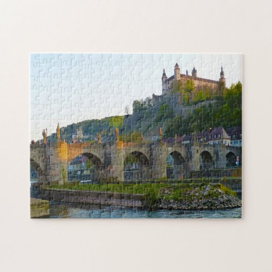 Würzburg Beieren Duitsland. Legpuzzel (Horizontaal)