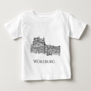 Würzburg Beieren Stadsgezicht Minimalistische Lijn