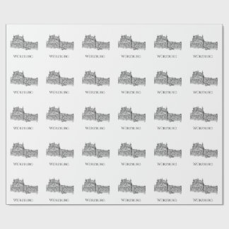 Würzburg Beieren Stadsgezicht Minimalistische Lijn Cadeaupapier