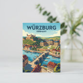 Würzburg Duitsland Briefkaart (Staand voorkant)