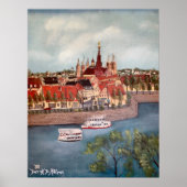 wurzburg duitsland - oliefabriek poster (Voorkant)