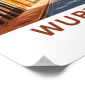 Wurzburg Duitsland Reisprint Poster (Hoek)