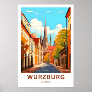 Wurzburg Duitsland Reisprint Poster